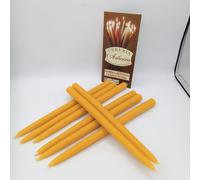 Candele con cera d'api 2 cm alta 30 cm +/-75 grammi 9 ore - confezione a scelta