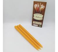 Candele con cera d'api 2 cm alta 30 cm +/-75 grammi 9 ore - confezione a scelta