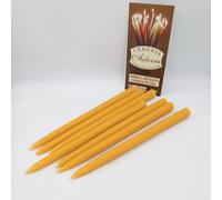 Candele con cera d'api 2 cm alta 30 cm +/-75 grammi 9 ore - confezione a scelta