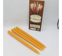 Candele con cera d'api 2 cm alta 30 cm +/-75 grammi 9 ore - confezione a scelta