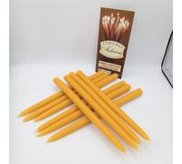 Candele con cera d'api 2 cm alta 30 cm +/-75 grammi 9 ore - confezione a scelta