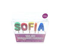 Candele con nome per festa e compleanno (Sofia)