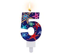 Candele con Numeri di Compleanno, Decorazione per Feste Interne Candela Decorativa con Numeri Decorazioni per Feste a Tema Sentimenti per Forniture per Decorazioni per Feste (Numero 5)