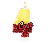 Candele con Numeri Rosse e Gialle, Candeline con Numeri di Compleanno Decorazione per Topper Torta Feste di Compleanno Celebrazioni Forniture per Anniversari Matrimonio (4)