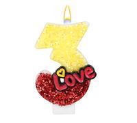 Candele con Numeri Rosse e Gialle, Candeline con Numeri di Compleanno Decorazione per Topper Torta Feste di Compleanno Celebrazioni Forniture per Anniversari Matrimonio (3)