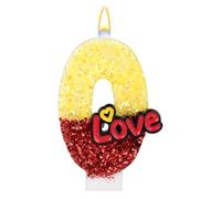 Candele con Numeri Rosse e Gialle, Candeline con Numeri di Compleanno Decorazione per Topper Torta Feste di Compleanno Celebrazioni Forniture per Anniversari Matrimonio (0)