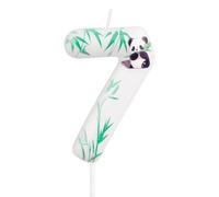 Candele con numero di buon compleanno, decorazioni per torte di compleanno per bambini, decorazioni per torte a tema Panda carino numero 7 candele di compleanno per ragazze ragazzi Panda forniture per