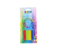 Candele con porta candele, set da 24 pezzi