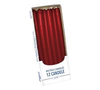 Candele Coniche, Bordeaux, Diametro 2.2 cm, Altezza 30 cm, 12 pezzi