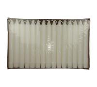 Candele coniche, diametro 23 mm, colore bianco, 30 pezzi