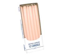 Candele Coniche, Rosa Polvere, Diametro 2.2 cm, Altezza 30 cm, 12 pezzi