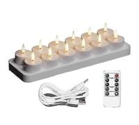 Candele da tÃ¨ ricaricabili, 12 pezzi ricaricabili