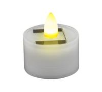 Candele da tè ad energia solare, candele da tè a LED riutilizzabili, candele da tè impermeabili da esterno, candele da tè senza fiamma tremolanti, candele da tè finte ricaricabili per lanterne