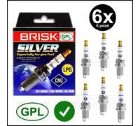 Candele di Accensione Gas Gpl Metano 6 Brisk DR17YS-9 Mercedes CLK (A209)
