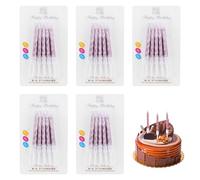 Candele di Compleanno da 50 Pezzi, Candele per Decorare Torte, Decorazioni per Dessert, Forniture per Dolci, Forniture per Torte, Forniture per Feste
