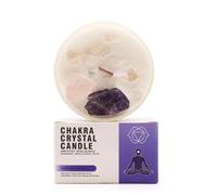 Candele di cristallo di Chakra - Cera di soia - 10 x 6 cm - 23 ore di combustione (chakra del terzo occhio)