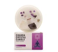 Candele di cristallo di Chakra - Cera di soia - 10 x 6 cm - 23 ore di combustione (chakra della corona)