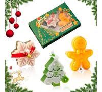 Candele di Natale fatte a mano, Candele profumate natalizie creative, Candele di Natale, Fiocco di neve di Natale, candele decorative dell'albero di Natale per le vacanze, decorazione della camera da