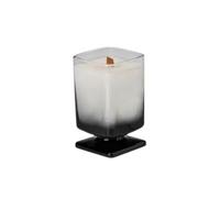 Candele di vetro realizzate con cera di soia e oli essenziali Candela riutilizzabile for aromaterapia Brucia pulita for feste in camera da letto(Svart)