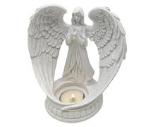 Candele e candele, supporto per angeli da 5, 9 pollici, supporto per la luce del tè in resina, portacandele unici decorativi per il centrotavola da tavolo da matrimonio in casa