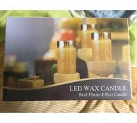 Candele Elettriche Effetto Fiamma Reale Cera 3 pezzi altezza diversa telecomando