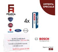 Candele Fiat 600 1.1 Stilo 1.4 1.2 16v Tipo 1.4 95 CV Ford KA BOSCH 0242135515