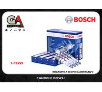 Candele Fiat Panda 500 1.2 Gas Grande Punto EVO 1.4 Alfa Mito Bosch 0242135515