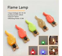 Candele Flash Cob a quattro colori 3V Led Edison Flame LED Filamento 2200K Diodo Decorazione festa di compleanno Lampadina Accessori fai da te
