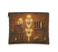 Candele gotiche accademiche e biblioteche a tema candele gotiche borsa per | Borsa cosmetica a tema gotico, stile vintage per biblioteca, decorazione per la casa gotica, atmosfera mistica per angolo di
