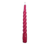 Candele laccate tortiglione Ø 2,2 cm h. 21 cm - 3 pezzi - Fucsia