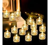 Candele Led, 24 Pezzi Portò Candele Flickering Flameless, Candele A Led Senza Fiamma, Candela Led, Candele Senza Fiamma Per Matrimoni, Decorazioni Natalizie, Halloween (3,6 * 5cm)