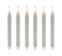 Candele LED a bastoncino, per candelabro e tavola, vera cera, set da 6