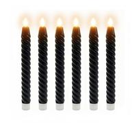 Candele LED a bastoncino, per candelabro e tavola, vera cera, set da 6