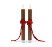 Candele LED a bastone senza fiamma Vera cera Set 2