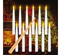 Candele LED Senza Fiamma con Telecomando a Bacchetta Magica 12 Floating Candles