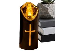 Candele LED senza fiamma | Luci per tombe commemorative animali riutilizzabili a batteria | Candele senza fiamma con batteria LED, candela realistica, candela elettrica commemorativa per tavoli