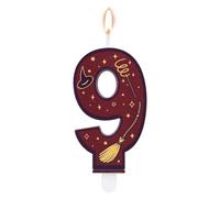 Candele Magiche a Tema Mago con Numeri, Decorazione per Torta di Compleanno con Candela a Tema Mago Colore Marrone per Bambini (9)