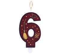 Candele Magiche a Tema Mago con Numeri, Decorazione per Torta di Compleanno con Candela a Tema Mago Colore Marrone per Bambini (6)