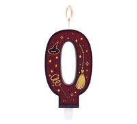 Candele Magiche a Tema Mago con Numeri, Decorazione per Torta di Compleanno con Candela a Tema Mago Colore Marrone per Bambini (0)