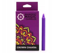 Candele Magiche Manifest (confezione da 12) - Viola - Chakra della Corona