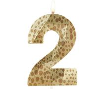 Candele metalliche 3D di compleanno a forma di leone selvatico, numero 2, candela Happy 2nd Birthday per torta, safari nella giungla, decorazioni per torte per ragazzi e ragazze, feste di compleanno,