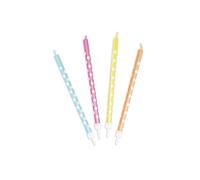 Candele multicolori a pois - Scrapcooking Party - assortite - 12 pezzi - Interno - Compleanno