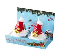 Candele natalizie, luci da tè con pupazzo di neve, candele profumate natalizie, lume di candela da tavolo, candele alla citronella, 2 candele con design affascinante pupazzo di neve, candele profumate