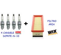 CANDELE NGK DCPR7E-N-10 FILTRO ARIA FIAT PANDA (169-312) 1.2 1.4 BENZ GPL METANO