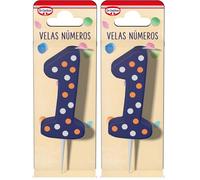 Candele numero 1 Dr. Oetker (Confezione da 2)