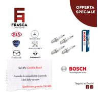 Candele Opel Astra Calibra Vectra Vivaro Peugeot 106 205 206 207 305 306 307 309