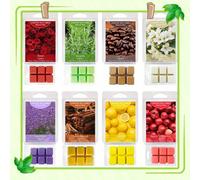Candele per aromaterapia, set di candele, cere profumate, candele profumate ghiacciate, (3 once) blocchi/tartellette per scaldacera assortiti - rosa, vaniglia, caffè, gardenia, lavanda, sandalo, limon