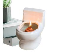Candele per la casa profumate, a forma di ciotola del WC, candele profumate divertenti fatte a mano, multifunzionali, , decorazione da scrivania, candele in barattolo per davanzale, libreria,