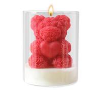 Candele per San Valentino per lei, decorazione per matrimoni a forma di orso, romantiche candele profumate | per partner, cena, appuntamento, proposta di matrimonio, camera da letto, soggiorno, studio