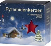 Candele Pirammide Rosso 24 Pezzo Bxhxt 1 4x7 4x1 4cm Nuovo di Cera Piramide da